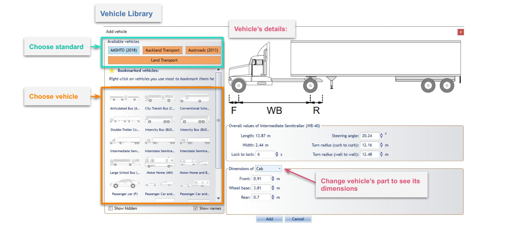 Vehicle Library Window